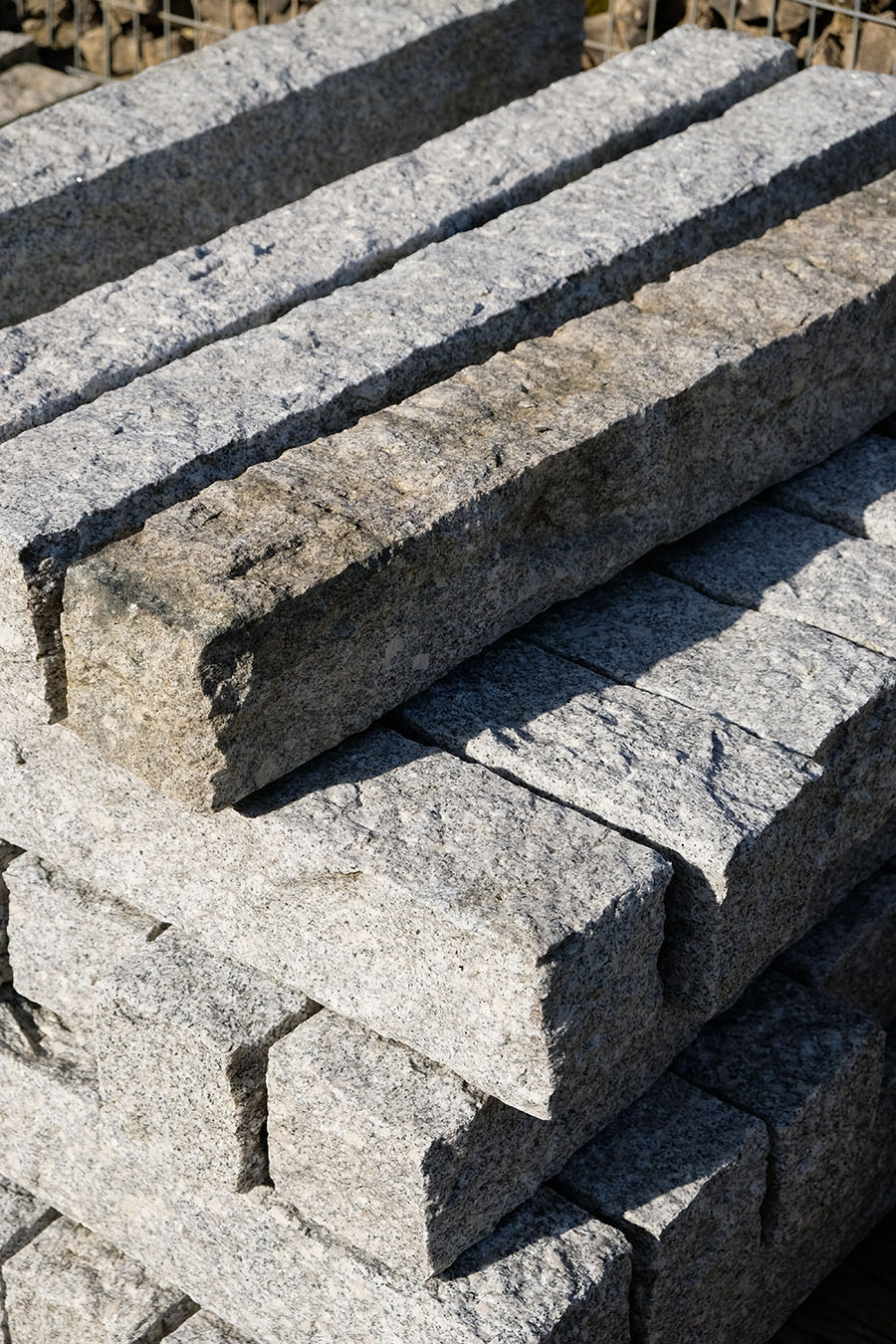 Granitpalisaden grau 50cm x 12cm x 12cm1 Stück